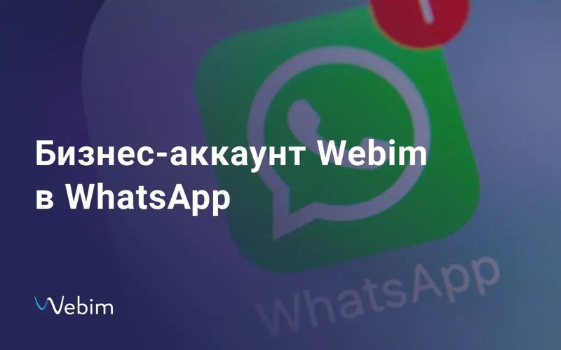 У Webim появился бизнес-аккаунт в WhatsApp